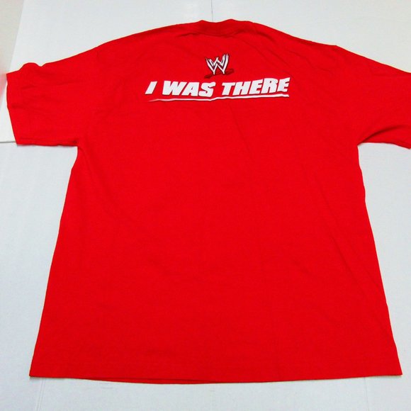 WWE I Was There Canadian Tour Red Wrestling T-Shirt Adult Size XL - Picture 3 of 3